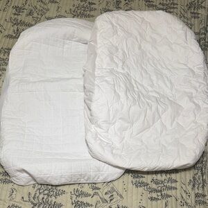 Pottery barn White Quilted Baby Changing Pad Cover - White Waterproof Protector